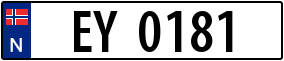 Trailer License Plate